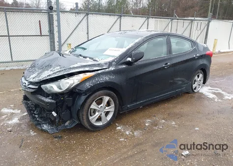2013 Hyundai Elantra Gls z USA, uszkodzony, nr VIN 5NPDH4AE3DH282624